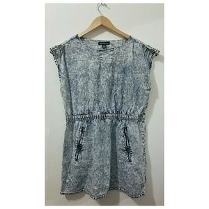 Acid wash dress